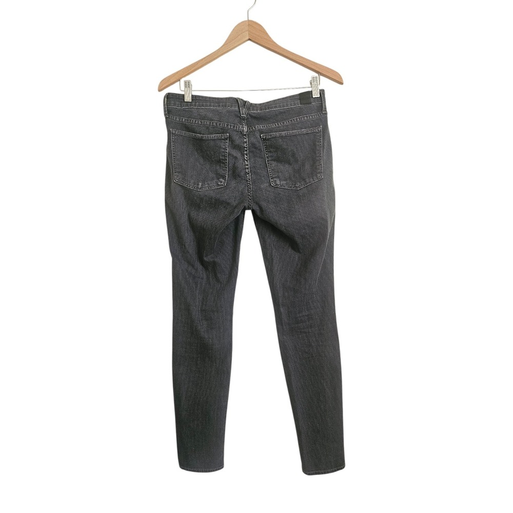 Vince Riley Skinny Pinstripe Jeans Wilshire Wash Quiet Luxury Urban Size 28 - Picture 2 of 10